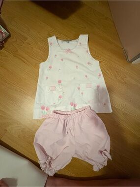 Sweet Dreams White & Pink Tulip Pajama Set
